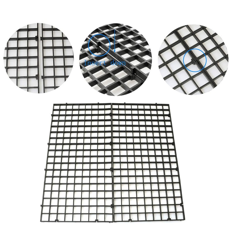 RLECS 2pcs 30cm x 15cm Plastic Grid Divider Tray Egg