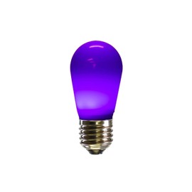 Vickerman 687420-1.3 watt 130 volt S14 Medium Screw Purple Ceramic LED (5 pack) Christmas Light Bulbs (X14SC06-5)