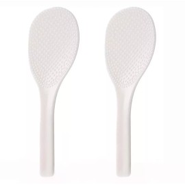 JapanBargain 2 Pack Japanese Plastic Non-Stick Rice Paddle Spatula Made in Japan S-3324x2