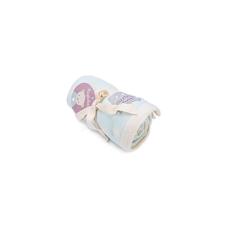 Ragtales Mimmo Star Blanket (Blue/Cream)