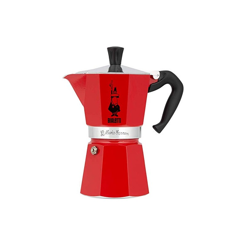 Bialetti 4942 Moka Express Espresso Maker,3 cups Red