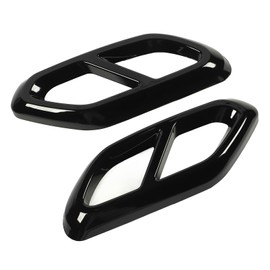 Exhaust Pipe Muffler Cover Decorative Strong Protection Car Exhaust Pipe Cover Replacement for GLC Class X254 AMG Line (Gloss Black)