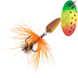 Panther Martin PMHF_4_FTOB Holographic Nature Series Dressed Teardrop Spinners Fishing Lure - Fire Tiger Holo Orange Black - 4 (1/8 oz)