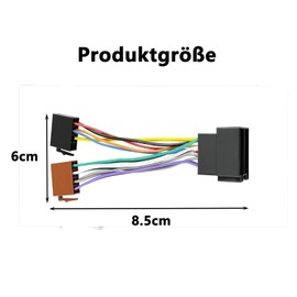 Radio Adapter Plug, Car Radio Plug Socket, Universal Radio Adapter to Socket, Extension Radio Adapter Plug Universal Adapter for Almost All Other Vehicles