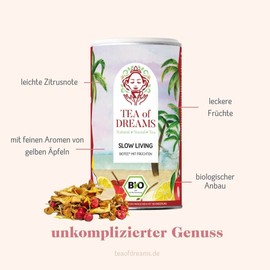 Fruit Tea Organic | "Slow Living" | Organic Tea with Fruits | Loose Tea | 120 g