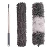 Telescoping Duster, Microfiber Dusters, 100" Extendable Cobweb Duster, Scratch-Resistant Cover,