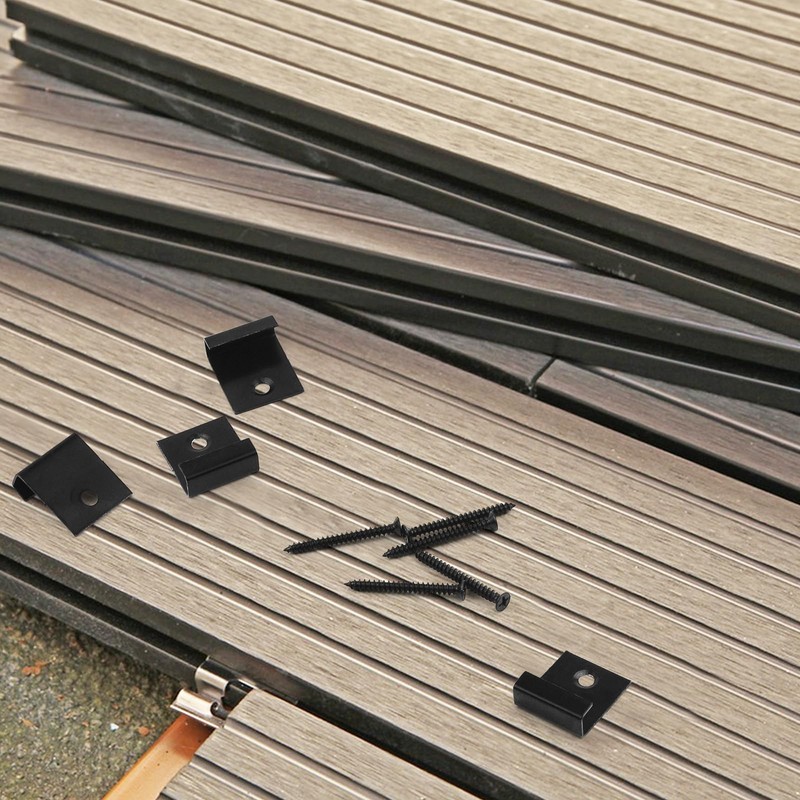 JJWNMLL Composite Decking Clips 30 Pieces - Hidden Starter Mounting