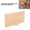Makeup Practice Face Board 3D Silicone Makeup Eyes Closed Mannequin