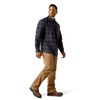 ARIAT Men Rebar Flannel DuraStretch Work Shirt Navy