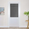 Zevrang Blackout Door Curtain, 26x40Inch French Tie Up Thermal No