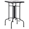 ZJMTOCYU Elegant Mosaic Side Table for Outdoor Spaces, Gardens and