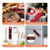 Huryfox Termómetro Digital De Sonda Doble Para Carnes, Horno