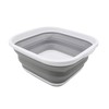 SAMMART Folding Tub (White/Grey, 5.5 L Tub)