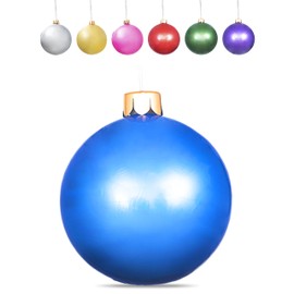 Inflatable Oversized Ornaments Jumbo Christmas Balls 15" 18" 25" or 30" inches Holiday Decorations Indoor Outdoor
