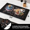 BVBOX 17"x 32" Coffee Bar Mat, Coffee Chocolate Absorbent Dish