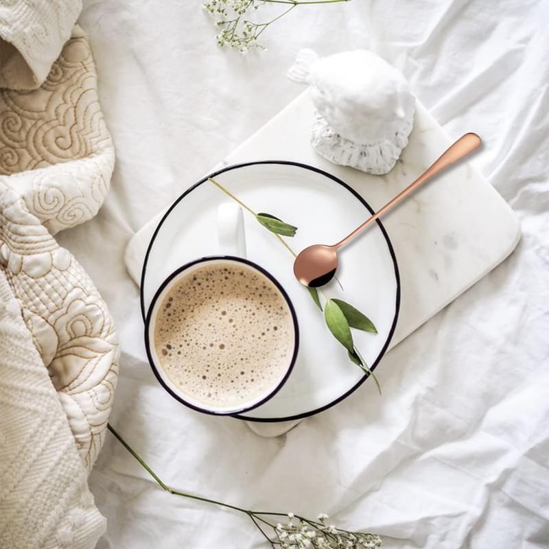 4 Pcs Long Handle Coffee Spoons, Long Handle Mixing Spoons