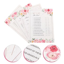 20PC Wedding Q&a Bachelorette Party Quiz Game Cards - Fun Bridal Shower Games for Engagement, Anniversary, Hen Party, and More