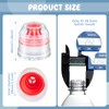 Leinuosen 30 Pcs 28 mm Replacement Caps Reusable Colorful Plastic