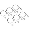 PATIKIL 2Ft Safety Cable Lock, 6 Pack Stainless Steel 2mm