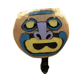 Cruiser Candy 100% Natural Hand Carved Hand Painted Coconut Bicycle Drink Holder/ Can Holder/ Bike Cup Holders/Bicycle Cell Phone Holder/ Beach Cruiser Bottle Holder