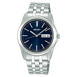 Seiko Selection Men's Quartz Watch, silver/blue, Bracelet Type