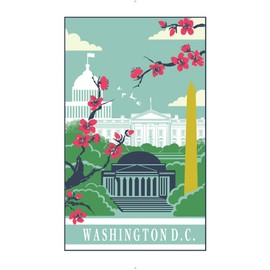 Ulster Weavers Tea Towel-Washington (100% Cotton, Blue), One Size
