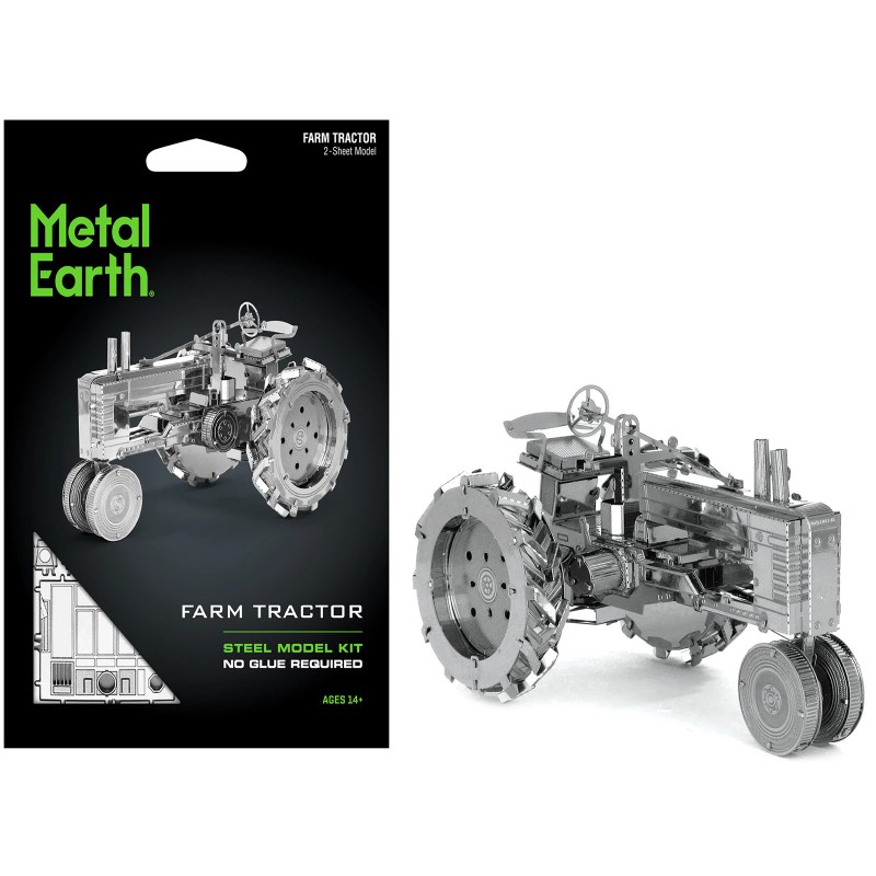 DCD Model Kit Farm Tractor Metal Earth's Steel Model Difficult