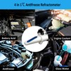 Antifreeze Refractometer 4-in-1 Coolant Refractometer Antifreeze Tester for Automobile Antifreeze