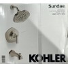 Kohler New KOHLER Sundae Tub and Shower Faucet in Vibrant