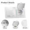 BouGPeng Flush-Mounted Socket with Hinged Lid Including Frame 16 A