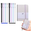 KBCYRT 7 PCS Erasable Pens,1 PCS A7 Leather Notebook, Erasable