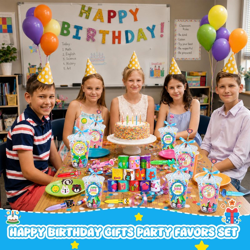 Zenoble 24 Set Classroom Birthday Gifts for Students Birthday Reusable