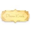 Sign - Please Knock - Raw Wood Door Sign 4x8