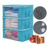 3pcscaja Bolsa Organizador Plegable Ropa Gran Almacenamiento