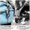 10-Pack Zipper Clips Anti Theft, Double Opening Spring Carabiner Locks