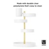 Umbra Pirouette Cosmetic Organizer, White/Brass