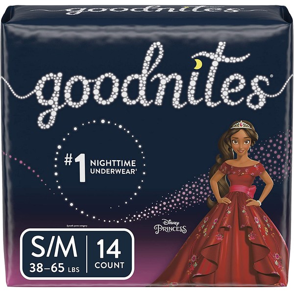 Goodnites, Girls Bedwetting Underwear, S/M, 14 Ct