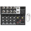 Professional Audio Mixer, Portable 8‑Channel Input Stereo Audio Mixer Sound