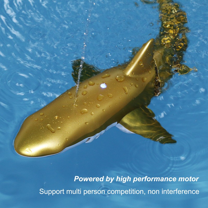 Electric RC Boat 2.4G Remote Control Pool Shark Simulation Water