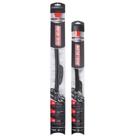 Motor Trend FlexBlade Premium Wiper Blade – Advanced Beam Blade Design 50% Longer Life for Crystal Clear, Spotless, Streak-Free Windshields (16 + 16 Inch (2 Pack for Front Windshield) (WP316316)