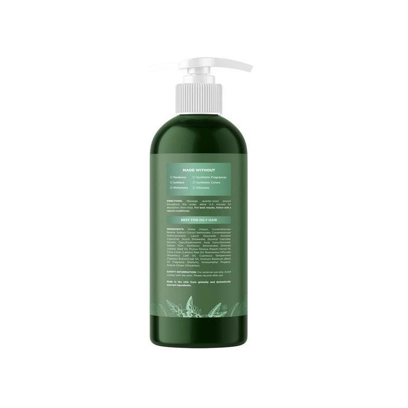 Clarifying Shampoo for Oily Hair and Scalp - Deep Cleansing