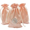 DUGYIRS Pack of 30 Satin Rose Gold Gift Bags, 12