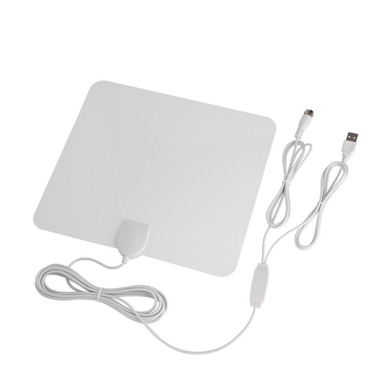 Super Thin Digital Indoor Amplified HDTV TV Antenna - 50