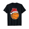 Basketballer Xmas Christmas Basketball Trainer T-Shirt, black