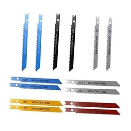 14-Piece U-Shaped Universal Fixture Saw Blade Set with kit Universal Design for Wood, Plastic and Metal Cutting, Compatible with Most U-Handle jigs (6T 8T 10T 14T 18T 24T 32T)