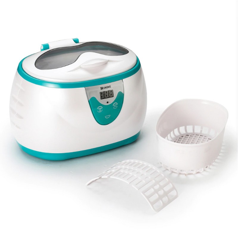 Ukoke Professional Ultrasonic Jewelry Cleaner with Timer, 0.6L, Green