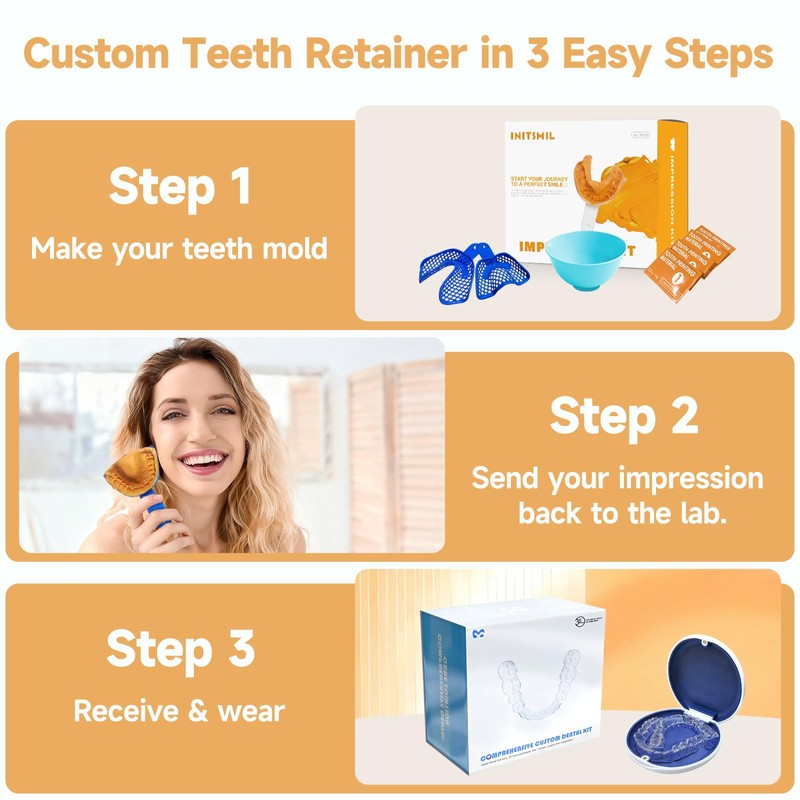 Custom Clear Retainers - Invisible Teeth Retainer for Adults &