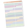 Checkbox - Individual Single Color Coding Planner Stickers | For