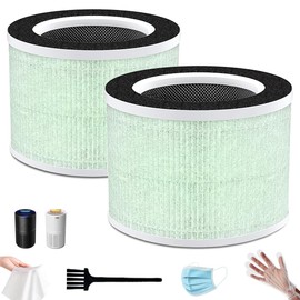 NKA RP-AP088-F1 Replacement Filter for renpho air purifier replacement filter RP-AP088W, RP-AP088, RP-AP088B f1 filter for air purifier, 2 Pack - 7.25"x7.25"x5.3"Part #RP-AP088-F1