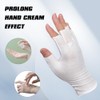 4 pares de guantes blancos sin dedos, guantes hidratantes de